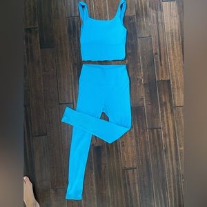 Blue High Quality Comfortable workout set